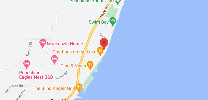 map of #SL1 5760 Beach Avenue